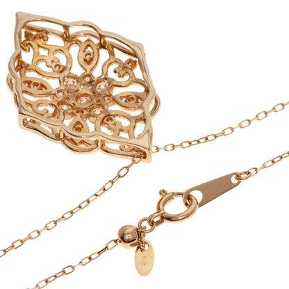 0.5ct Diamond Necklace K18 Pink Gold  3.9g�@Ladies