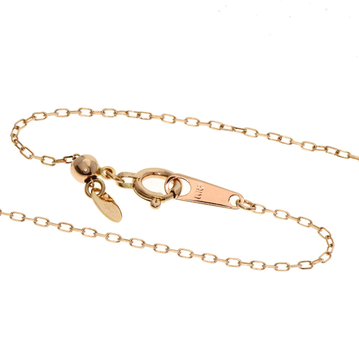 0.5ct Diamond Necklace K18 Pink Gold  3.9g�@Ladies