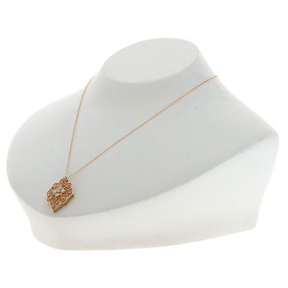 0.5ct Diamond Necklace K18 Pink Gold  3.9g�@Ladies
