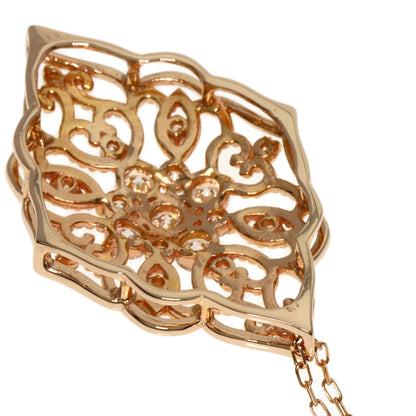 0.5ct Diamond Necklace K18 Pink Gold  3.9g�@Ladies