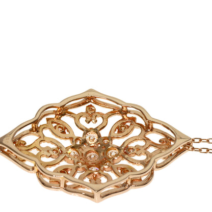 0.5ct Diamond Necklace K18 Pink Gold  3.9g�@Ladies