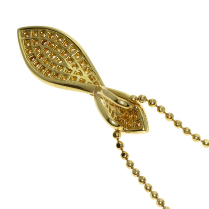 0.4ct Diamond Necklace K18 Yellow Gold 4.8g　Ladies