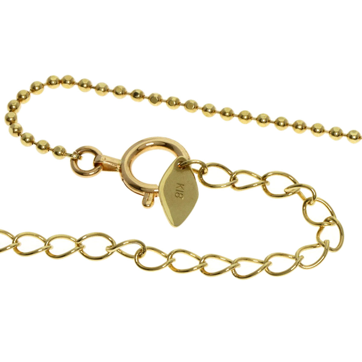 0.4ct Diamond Necklace K18 Yellow Gold 4.8g　Ladies