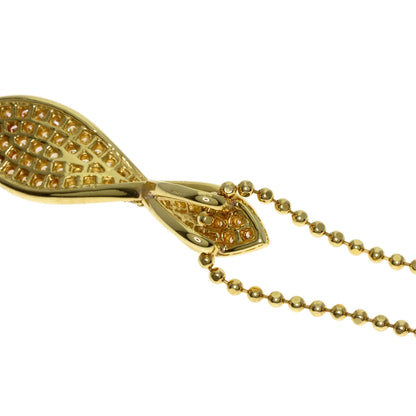 0.4ct Diamond Necklace K18 Yellow Gold 4.8g　Ladies