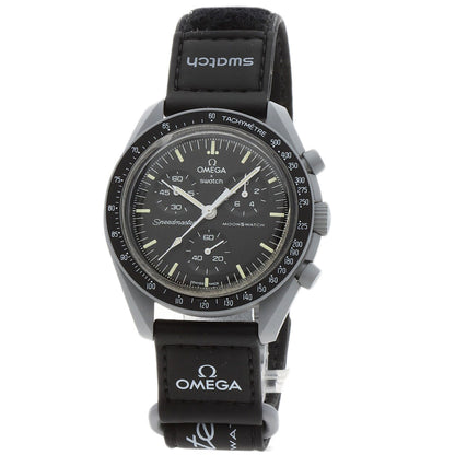 Swatch Omega collaboration Moonswatch MISSION TO THE MOON Watches SO33M100 Ceramic/Nylon mens