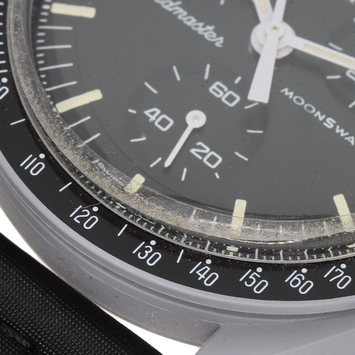 Swatch Omega collaboration Moonswatch MISSION TO THE MOON Watches SO33M100 Ceramic/Nylon mens