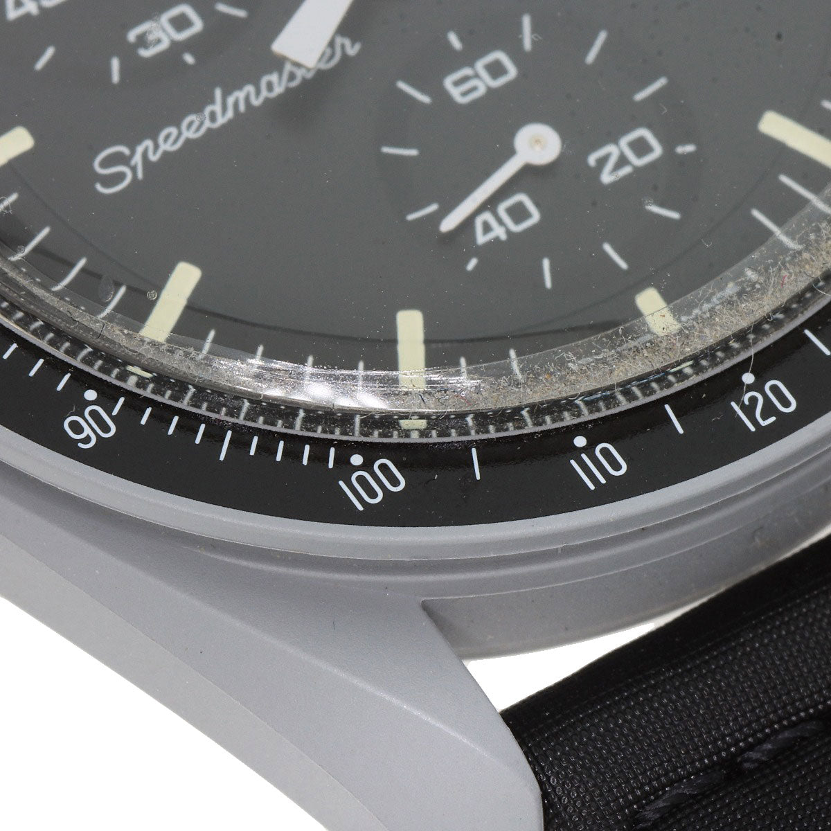 Swatch Omega collaboration Moonswatch MISSION TO THE MOON Watches SO33M100 Ceramic/Nylon mens