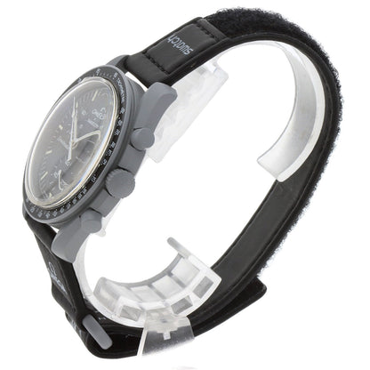 Swatch Omega collaboration Moonswatch MISSION TO THE MOON Watches SO33M100 Ceramic/Nylon mens