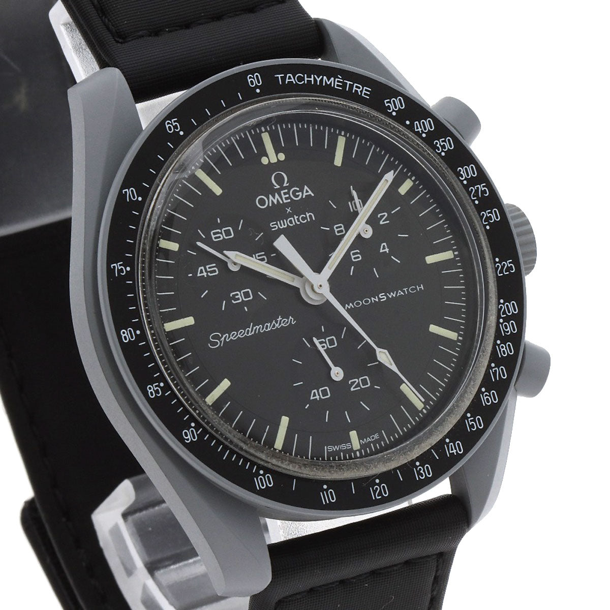 Swatch Omega collaboration Moonswatch MISSION TO THE MOON Watches SO33M100 Ceramic/Nylon mens