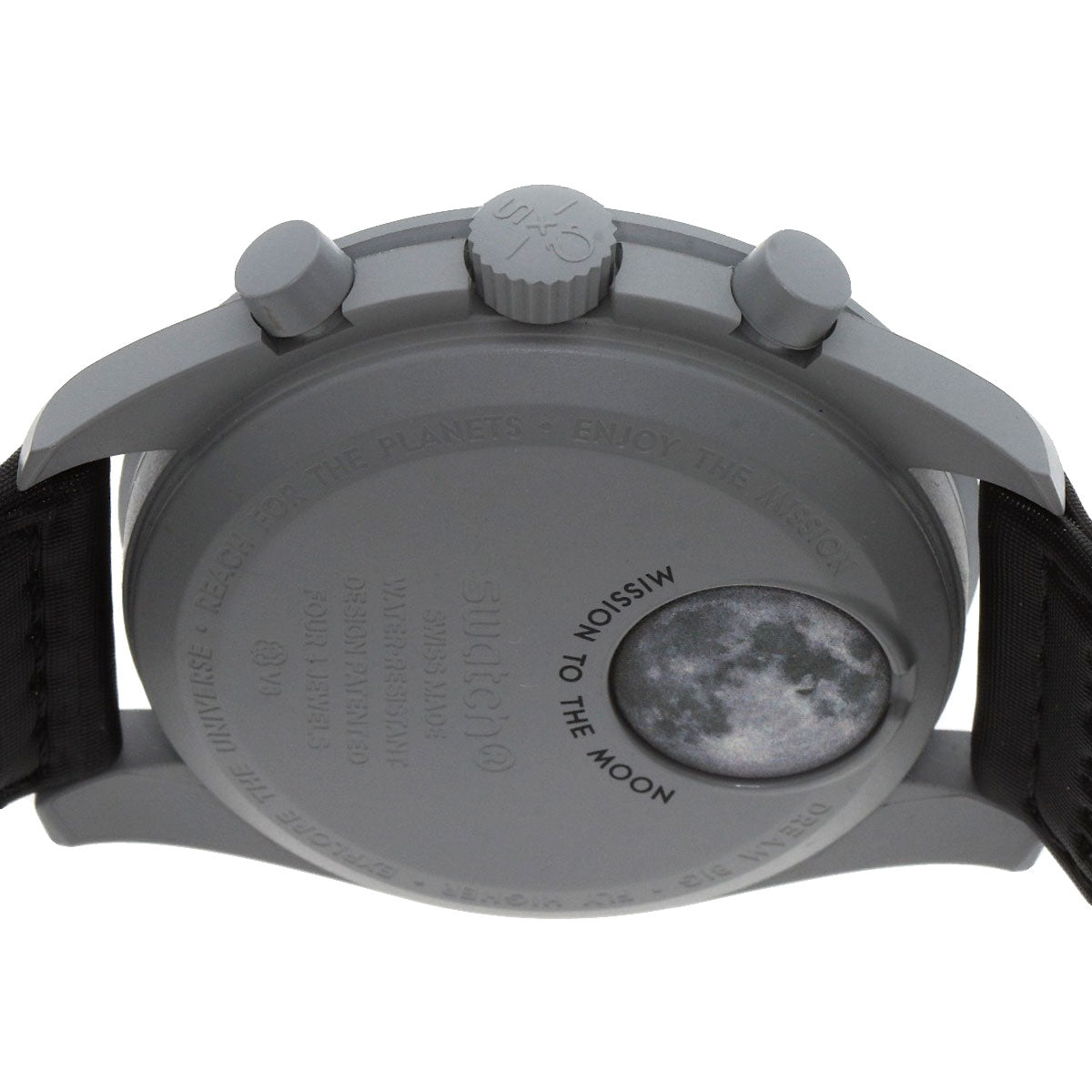 Swatch Omega collaboration Moonswatch MISSION TO THE MOON Watches SO33M100 Ceramic/Nylon mens