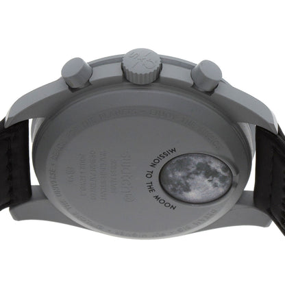 Swatch Omega collaboration Moonswatch MISSION TO THE MOON Watches SO33M100 Ceramic/Nylon mens