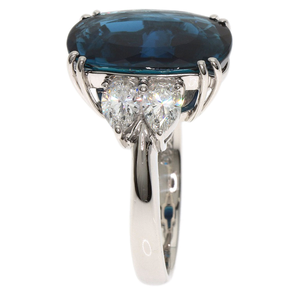 7.077ct Tourmaline Diamond Ring Platinum PT900 10.5g　Ladies