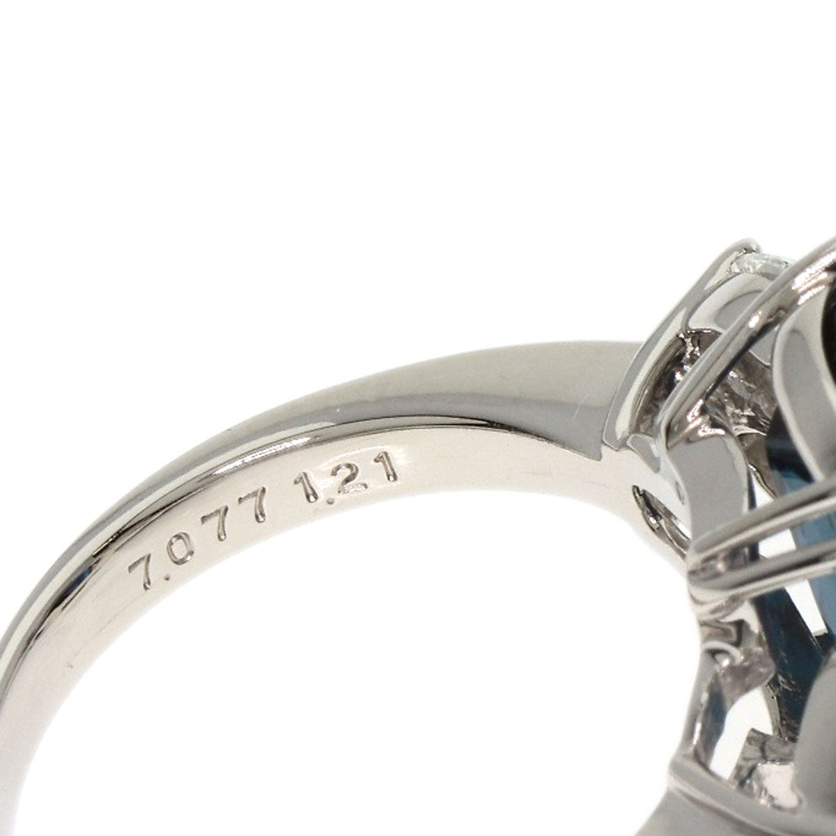 7.077ct Tourmaline Diamond Ring Platinum PT900 10.5g　Ladies