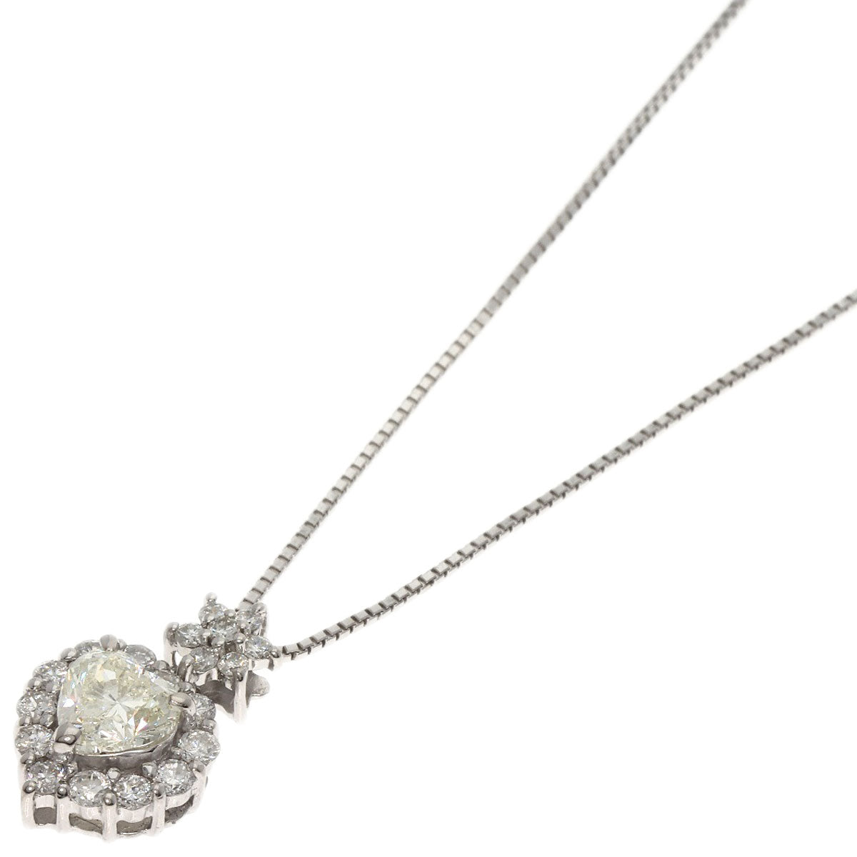 0.635ct Diamond Necklace K18 White Gold  3.3g�@Ladies