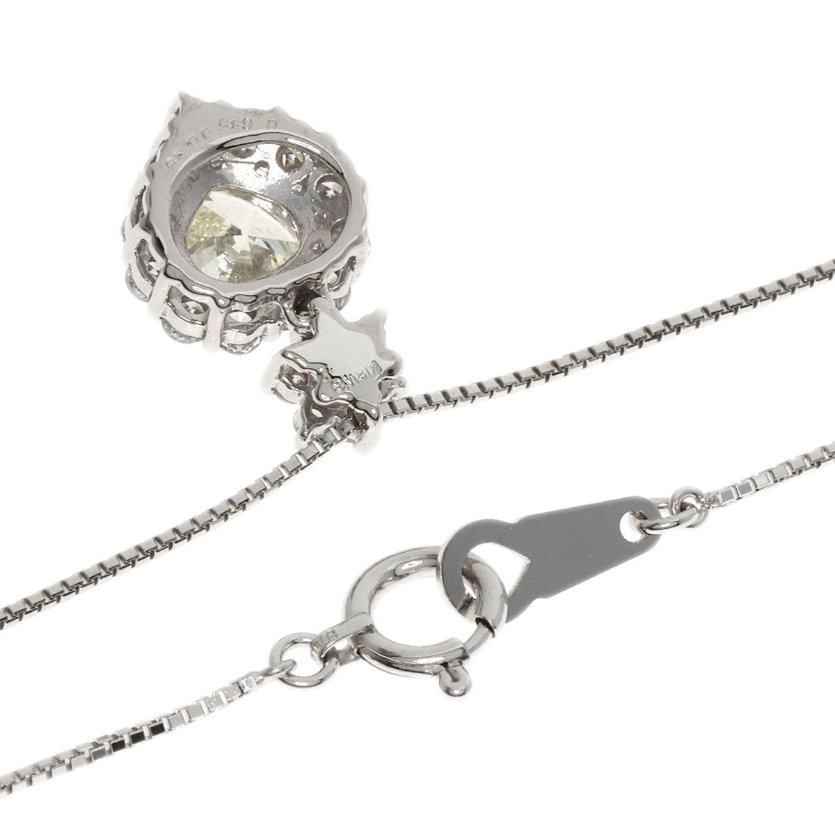 0.635ct Diamond Necklace K18 White Gold  3.3g�@Ladies