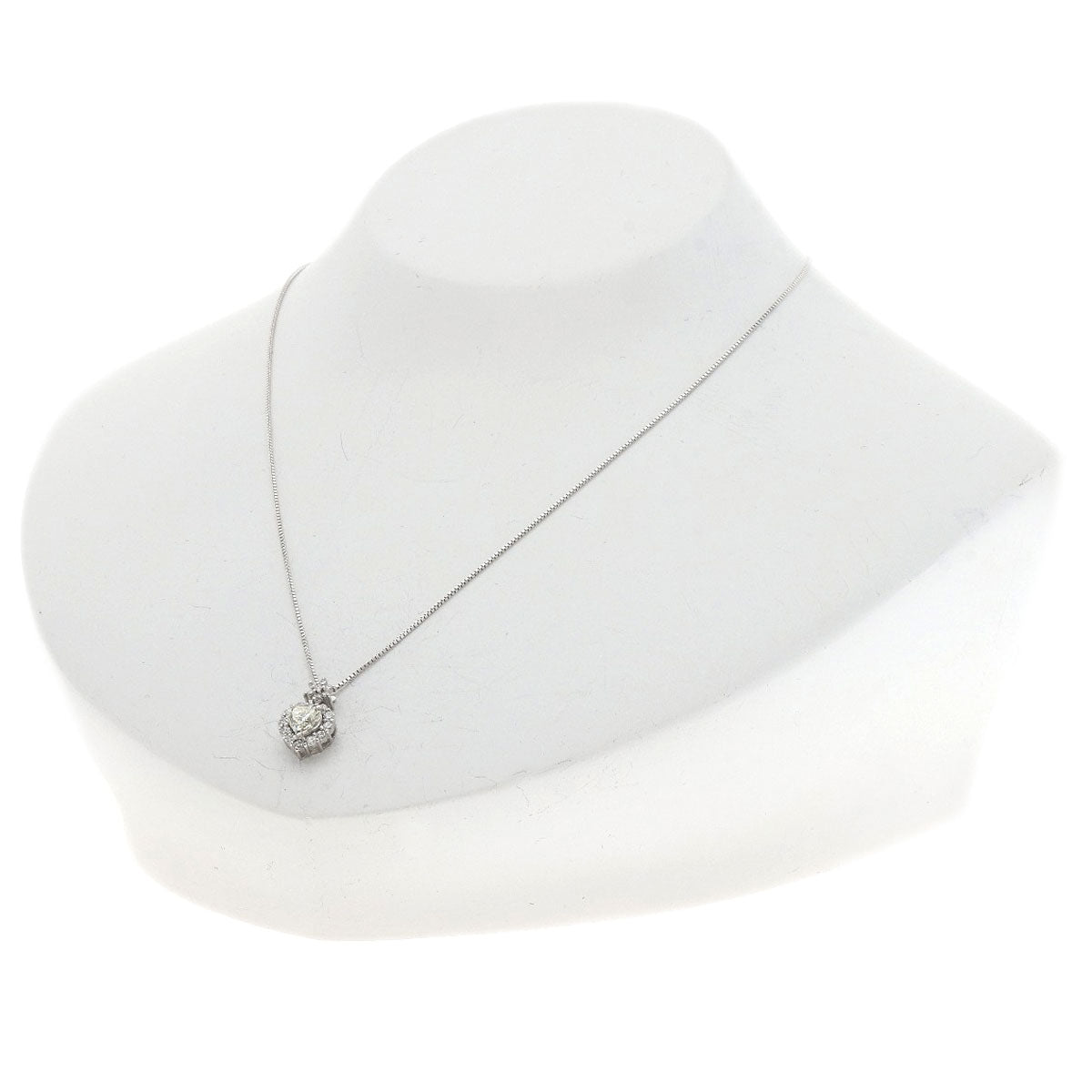 0.635ct Diamond Necklace K18 White Gold  3.3g�@Ladies