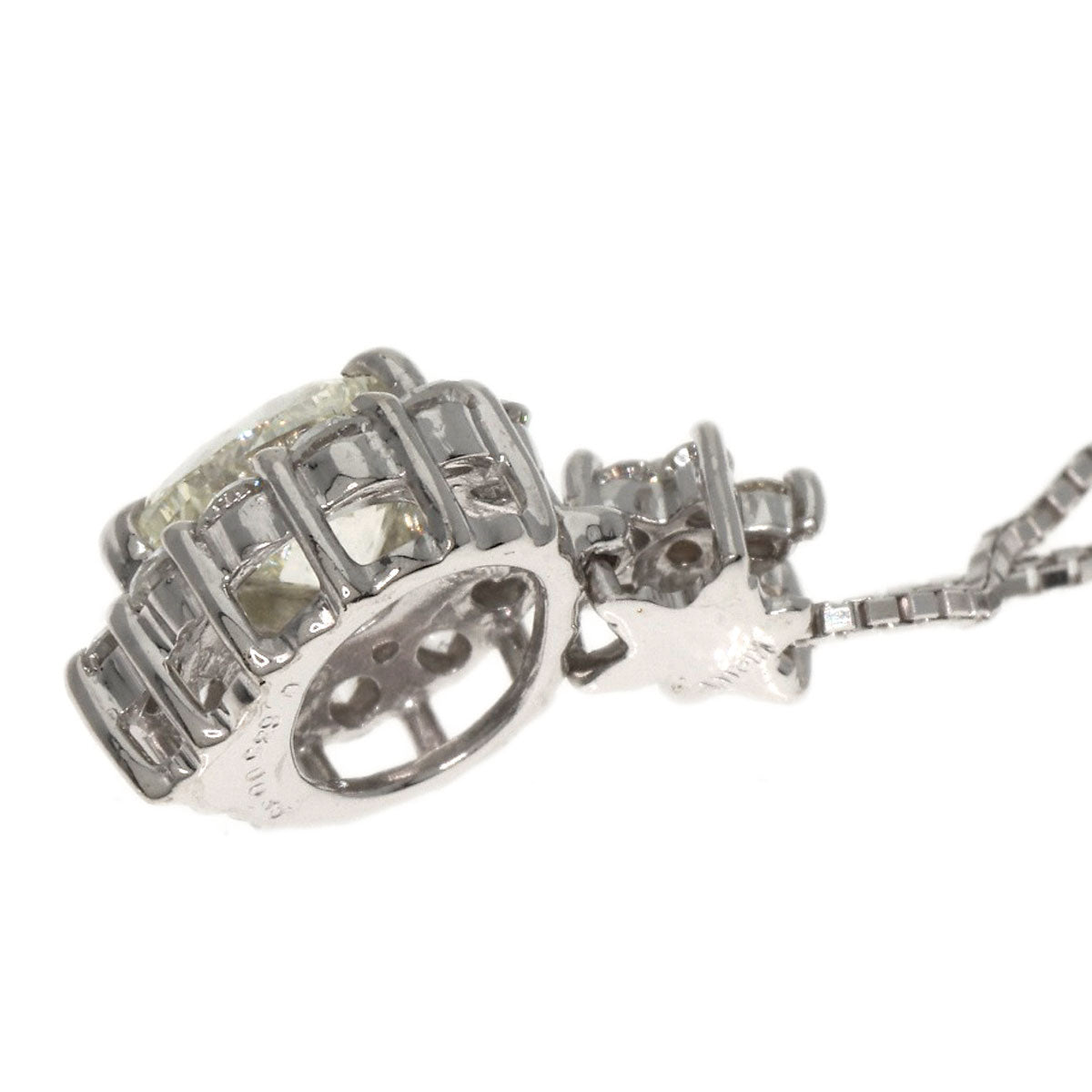 0.635ct Diamond Necklace K18 White Gold  3.3g�@Ladies