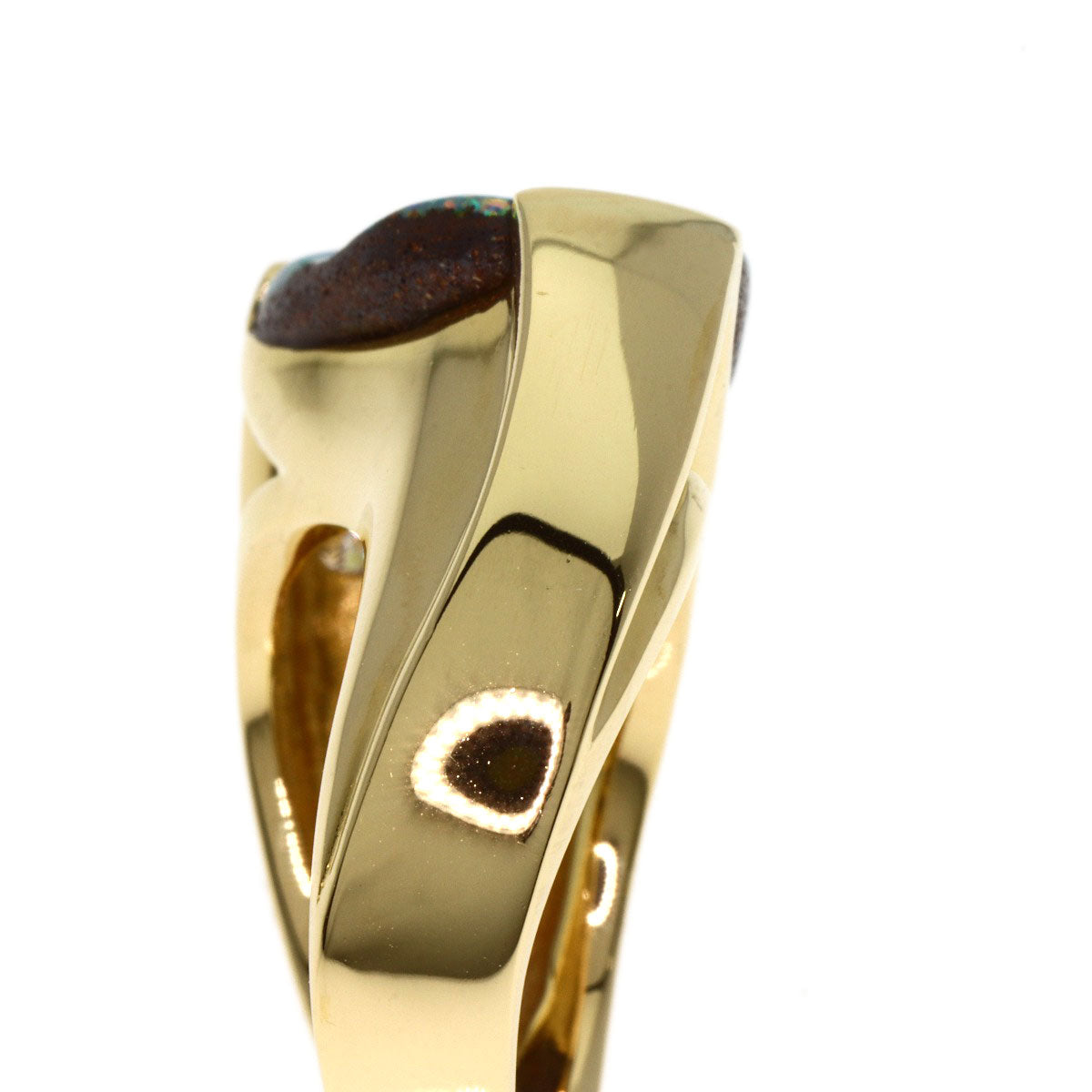 4.71ct Opal Diamond Ring K18 Yellow Gold 12.5g　Ladies