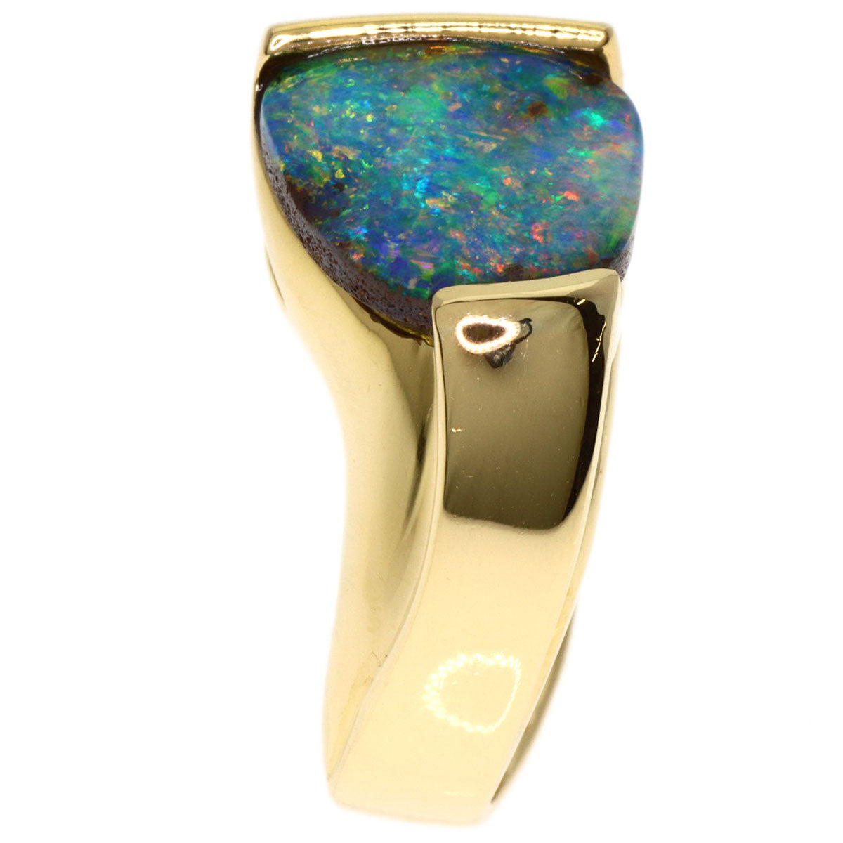 4.71ct Opal Diamond Ring K18 Yellow Gold 12.5g　Ladies