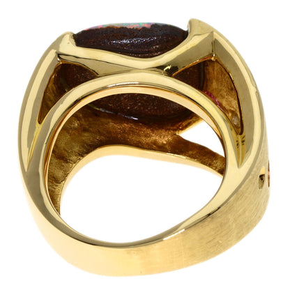 4.71ct Opal Diamond Ring K18 Yellow Gold 12.5g　Ladies