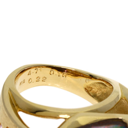 4.71ct Opal Diamond Ring K18 Yellow Gold 12.5g　Ladies