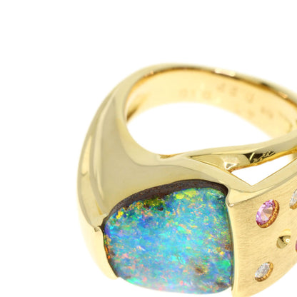 4.71ct Opal Diamond Ring K18 Yellow Gold 12.5g　Ladies