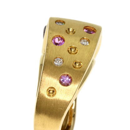 4.71ct Opal Diamond Ring K18 Yellow Gold 12.5g　Ladies