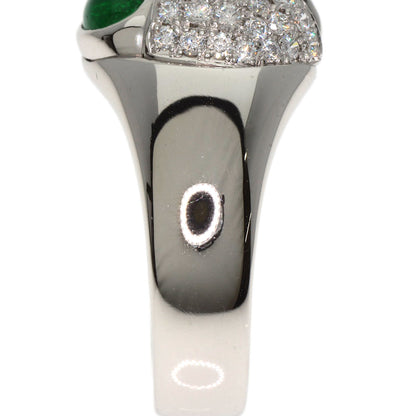 0.51ct Emerald Diamond Ladybug Ring Platinum PT900 13.1g　Ladies