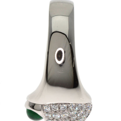 0.51ct Emerald Diamond Ladybug Ring Platinum PT900 13.1g　Ladies