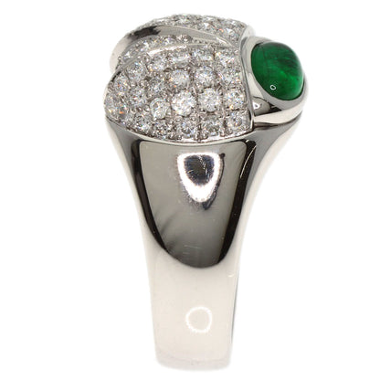 0.51ct Emerald Diamond Ladybug Ring Platinum PT900 13.1g　Ladies