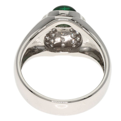 0.51ct Emerald Diamond Ladybug Ring Platinum PT900 13.1g　Ladies