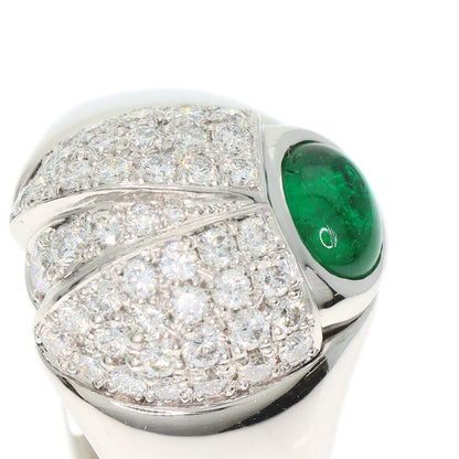 0.51ct Emerald Diamond Ladybug Ring Platinum PT900 13.1g　Ladies