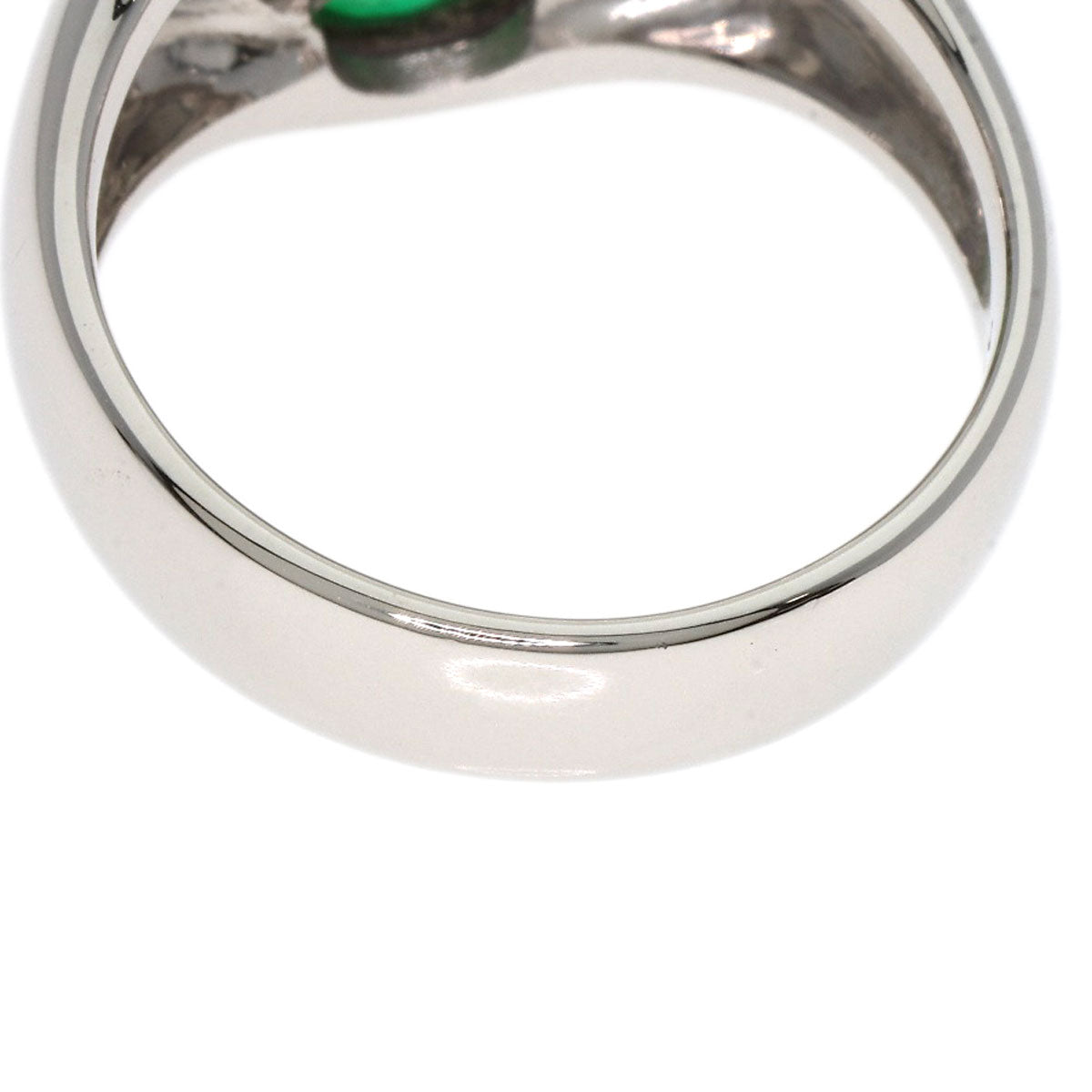 0.51ct Emerald Diamond Ladybug Ring Platinum PT900 13.1g　Ladies