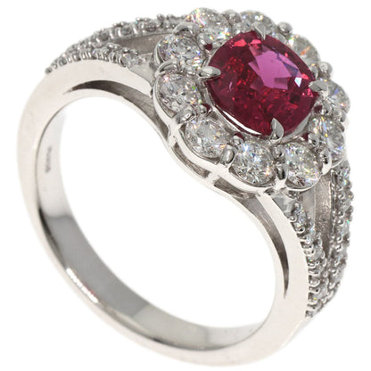 1.05ct Ruby Diamond Ring Platinum PT900 8.3g　Ladies