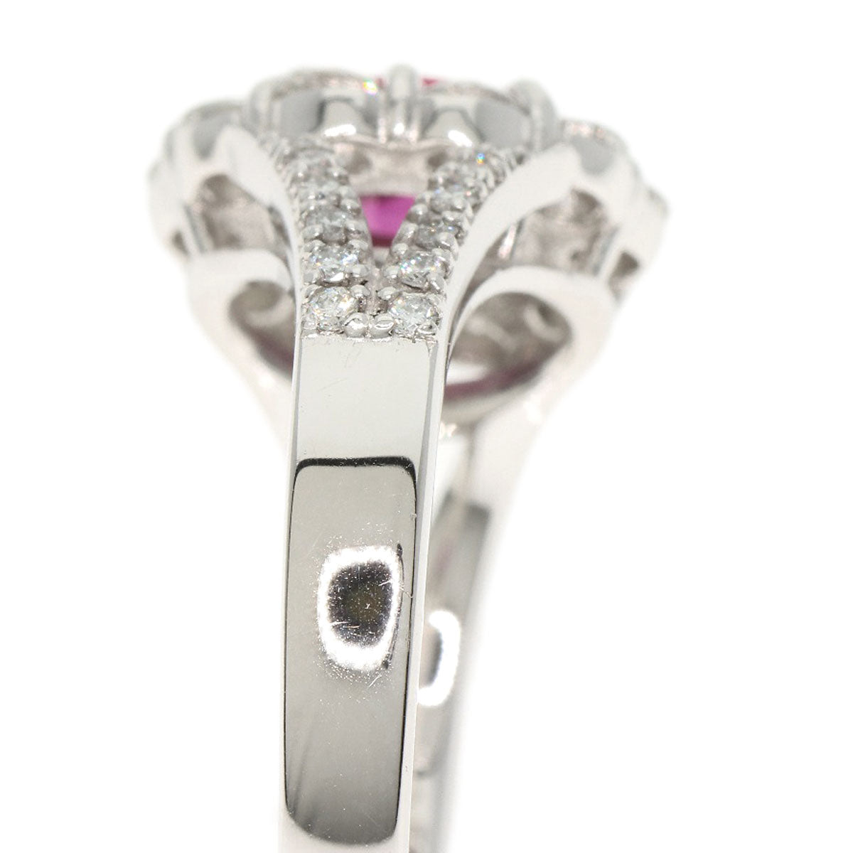 1.05ct Ruby Diamond Ring Platinum PT900 8.3g　Ladies