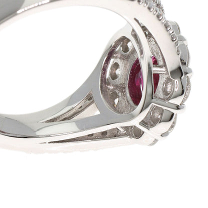 1.05ct Ruby Diamond Ring Platinum PT900 8.3g　Ladies