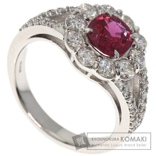 1.05ct Ruby Diamond Ring Platinum PT900 8.3g　Ladies