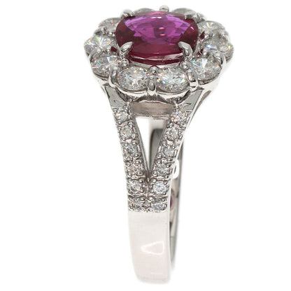 1.05ct Ruby Diamond Ring Platinum PT900 8.3g　Ladies
