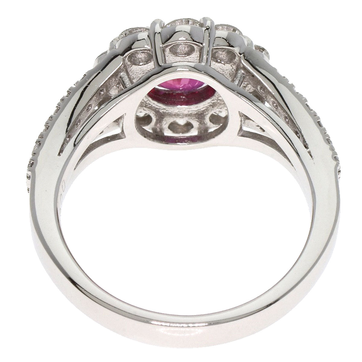 1.05ct Ruby Diamond Ring Platinum PT900 8.3g　Ladies