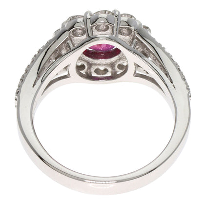 1.05ct Ruby Diamond Ring Platinum PT900 8.3g　Ladies