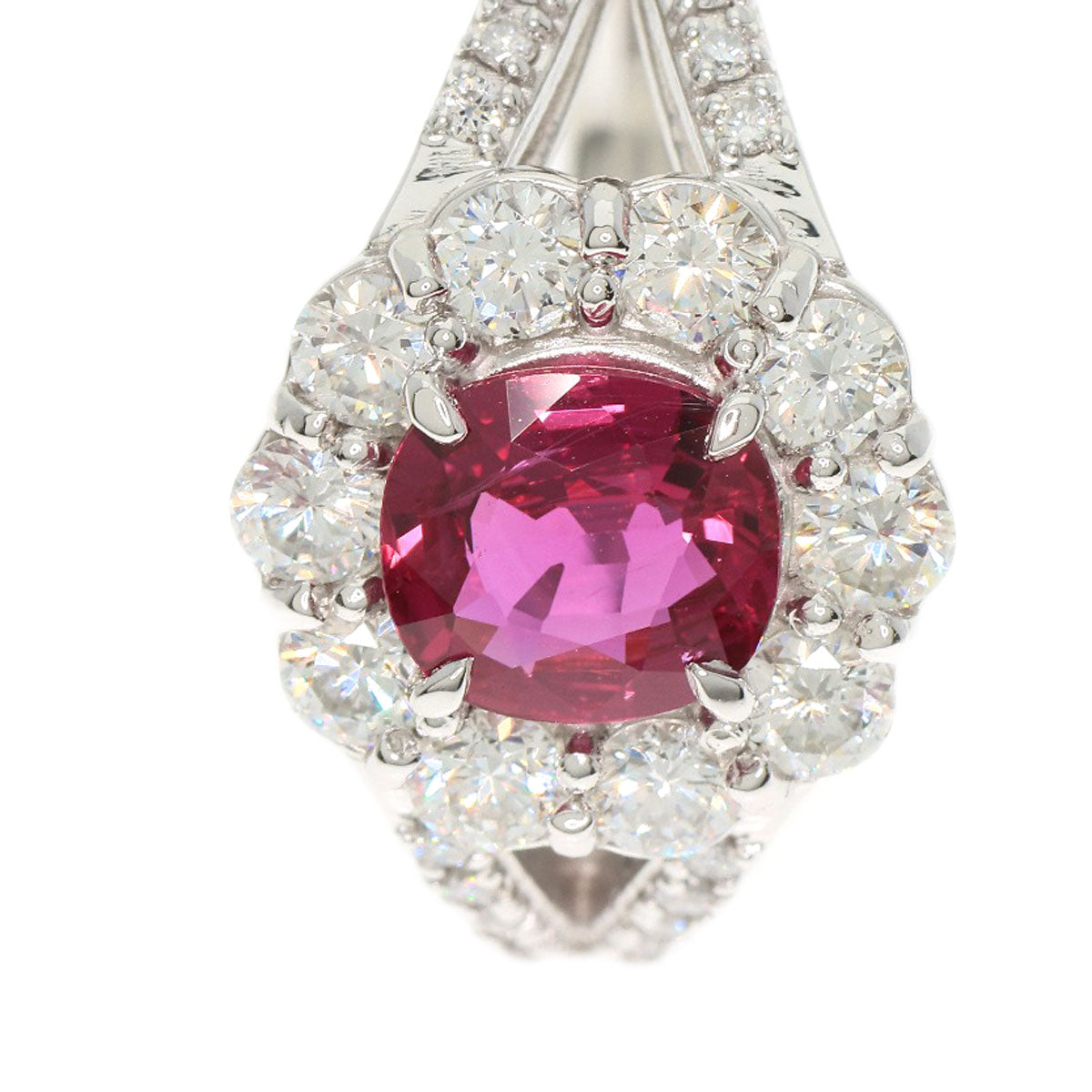 1.05ct Ruby Diamond Ring Platinum PT900 8.3g　Ladies