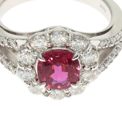 1.05ct Ruby Diamond Ring Platinum PT900 8.3g　Ladies