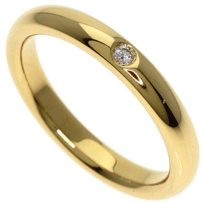 TIFFANY&Co. Stacking band 1P Diamond Ring K18 Yellow Gold Ladies [Used]