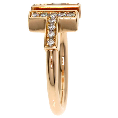 TIFFANY&Co. Twire Diamond Mother of Pearl Ring K18 Pink Gold Ladies [Used]
