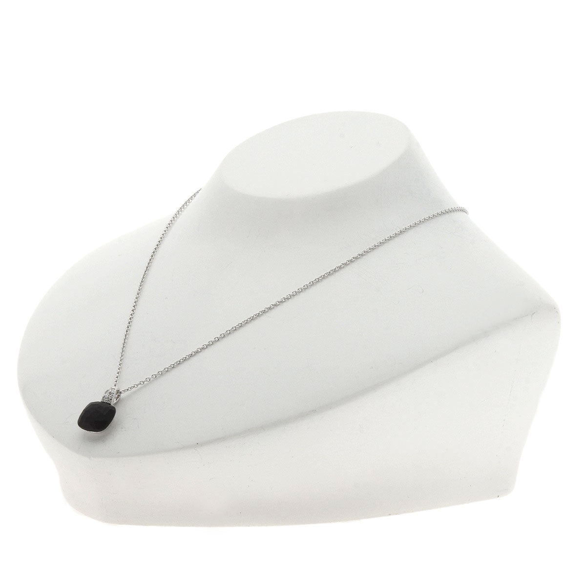 Pomellato Capri Jet Diamond Necklace K18 White Gold Ladies [Used]