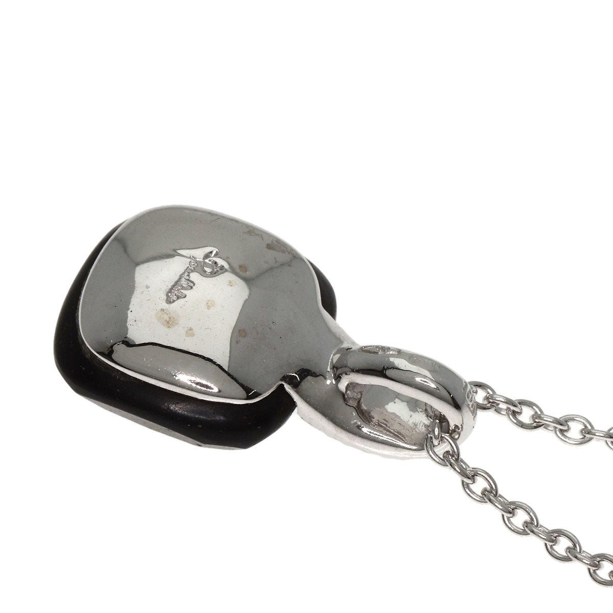 Pomellato Capri Jet Diamond Necklace K18 White Gold Ladies [Used]