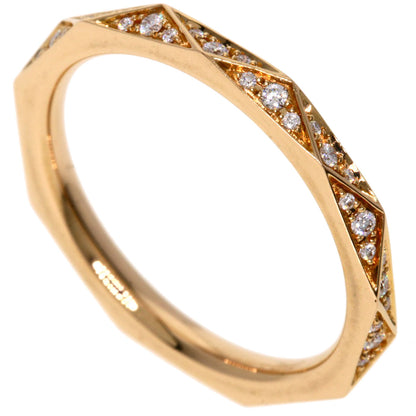 GRAFF Laurence Graff Signature Diamond Band Ring K18 Pink Gold Ladies [Used]