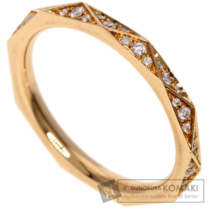GRAFF Laurence Graff Signature Diamond Band Ring K18 Pink Gold Ladies [Used]