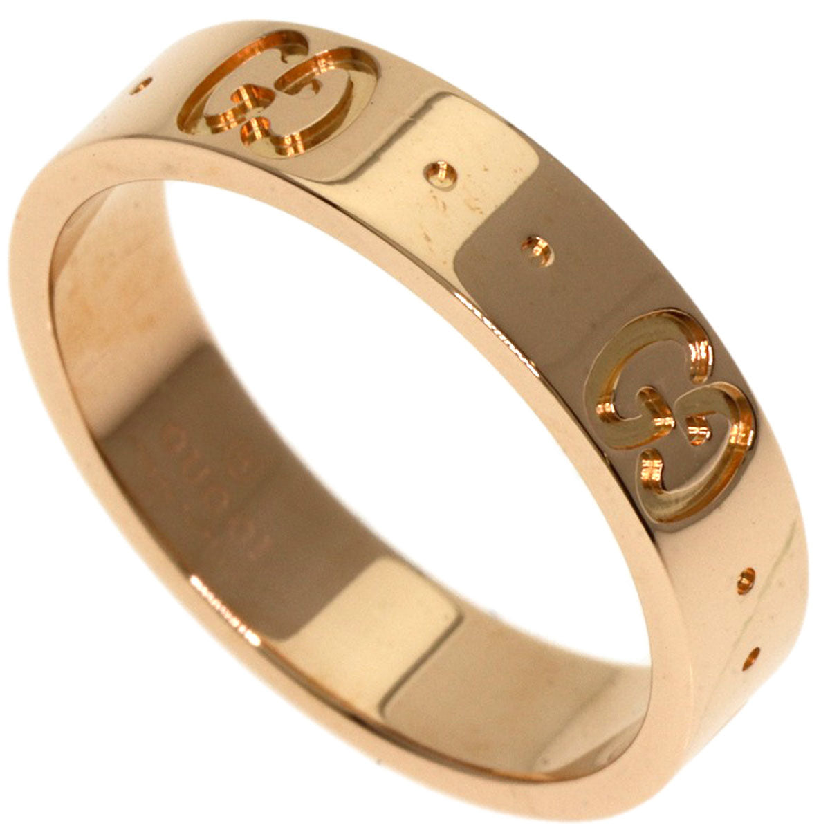 GUCCI   Icon # 9 Ring  K18 Pink Gold Ladies [Used]