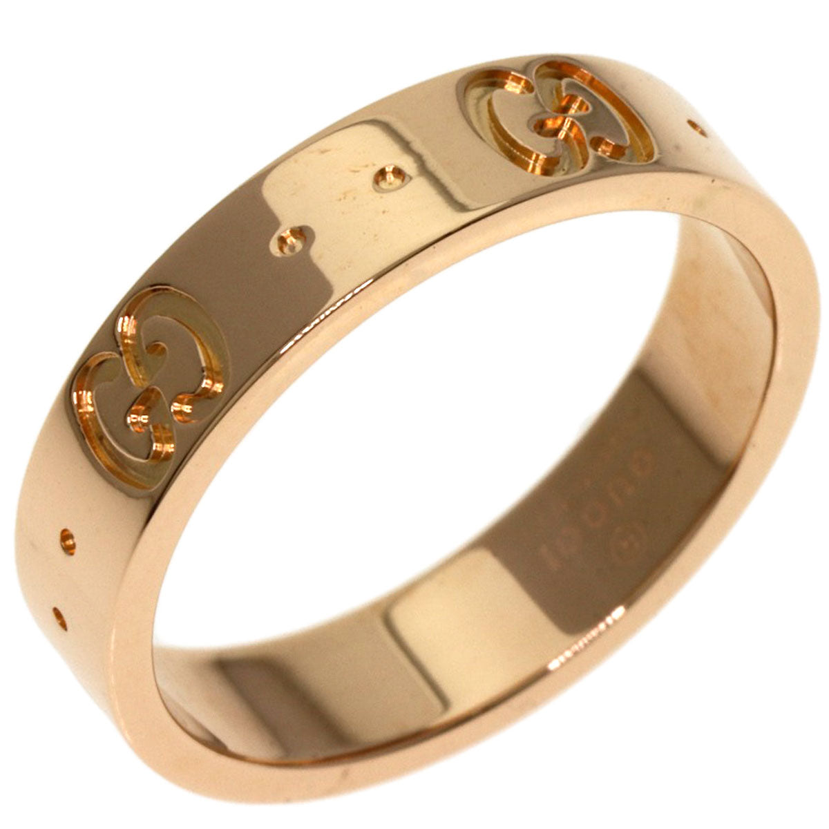 GUCCI   Icon # 9 Ring  K18 Pink Gold Ladies [Used]